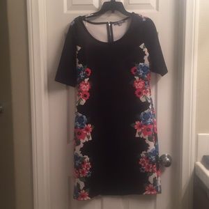 Black floral dress